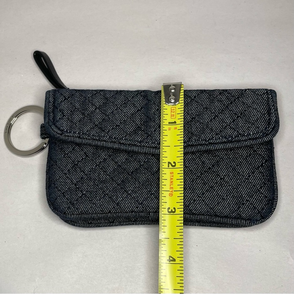Vera Bradley Wallet With Key Ring Quilted Denim Small - Picture 9 of 10